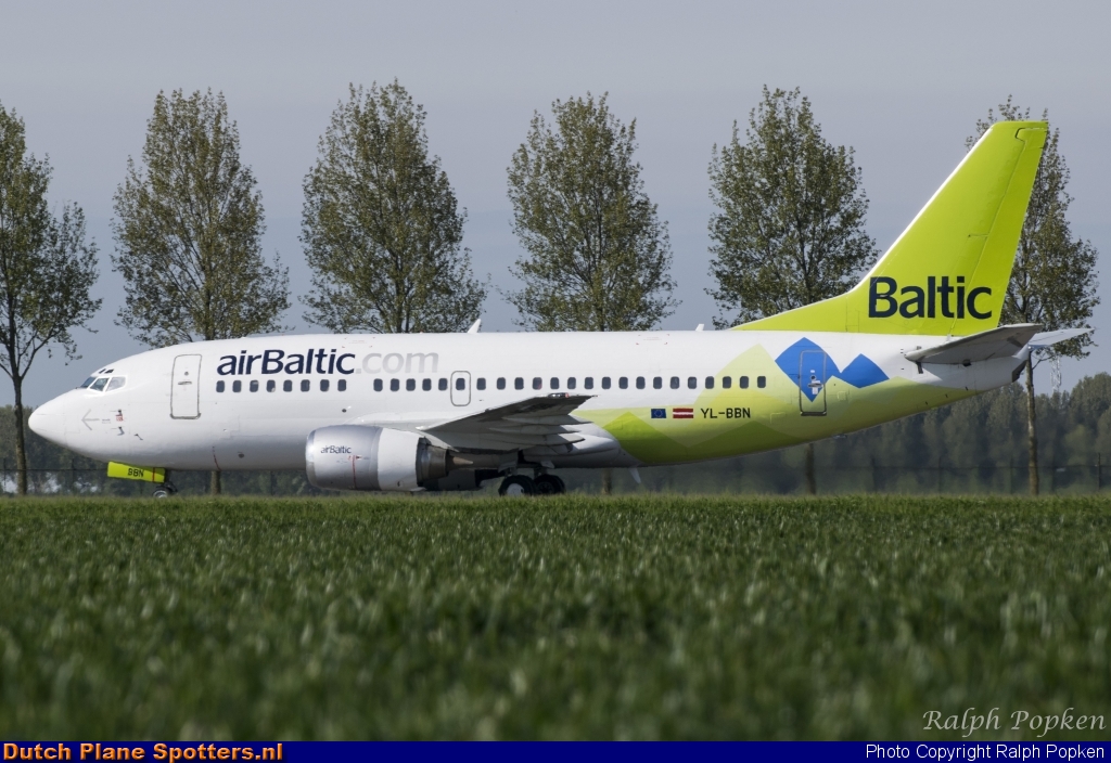 YL-BBN Boeing 737-500 Air Baltic by Ralph Popken