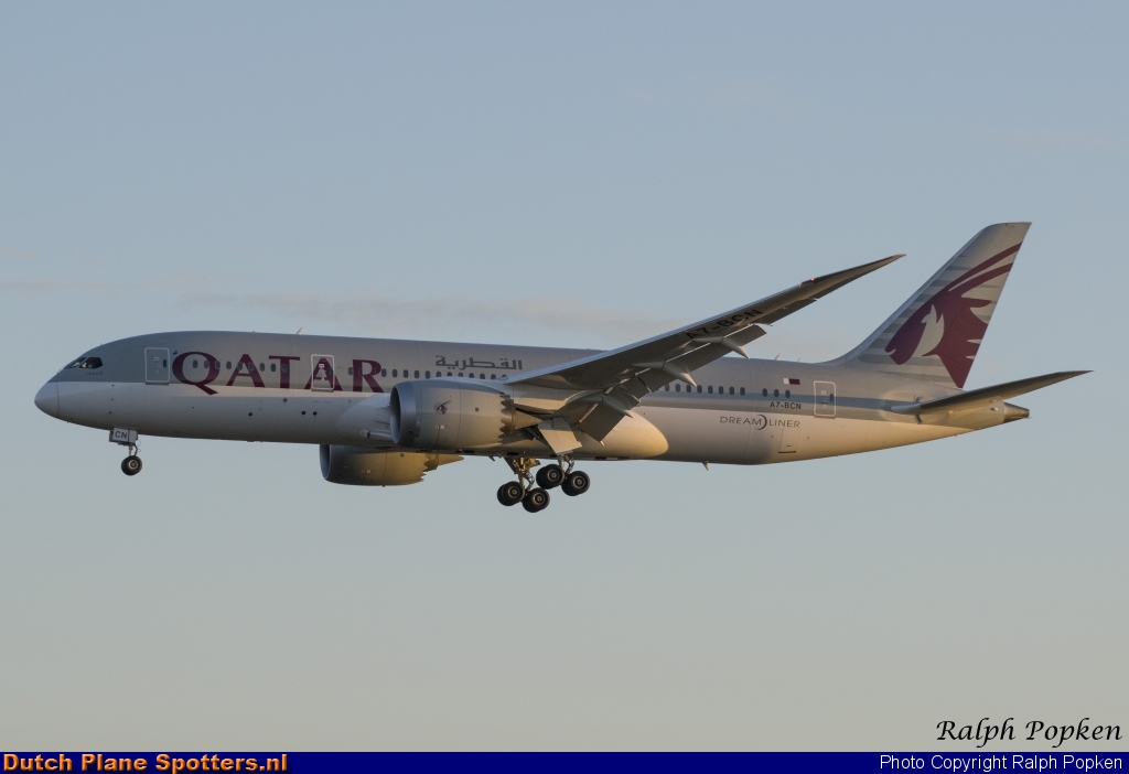 A7-BCN Boeing 787-8 Dreamliner Qatar Airways by Ralph Popken