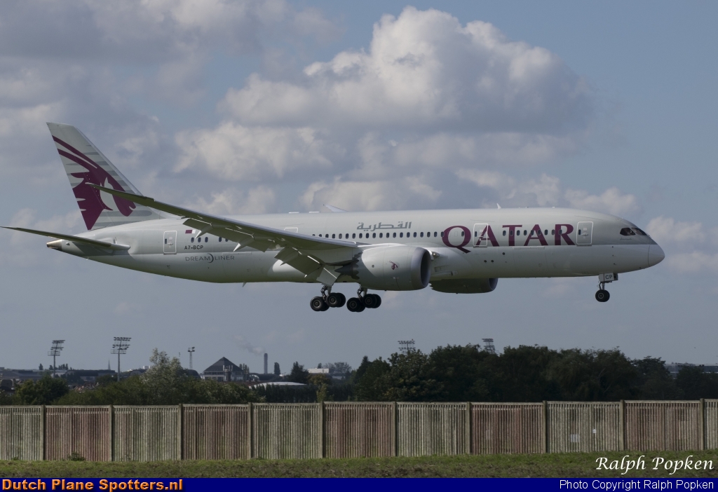 A7-BCP Boeing 787-8 Dreamliner Qatar Airways by Ralph Popken