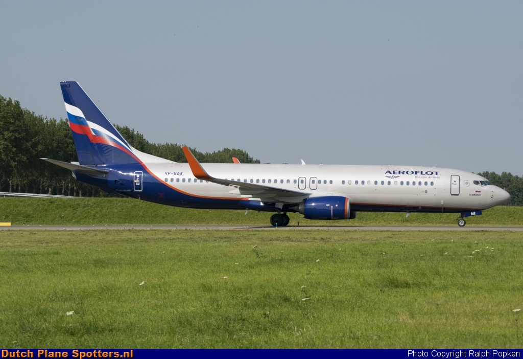 VP-BZB Boeing 737-800 Aeroflot - Russian Airlines by Ralph Popken