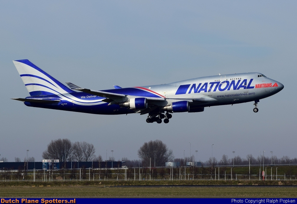 N919CA Boeing 747-400 National Airlines by Ralph Popken