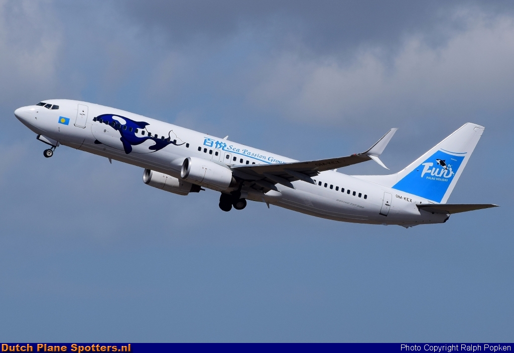 OM-KEX Boeing 737-800 AirExplore (Palau Pacific Airways) by Ralph Popken