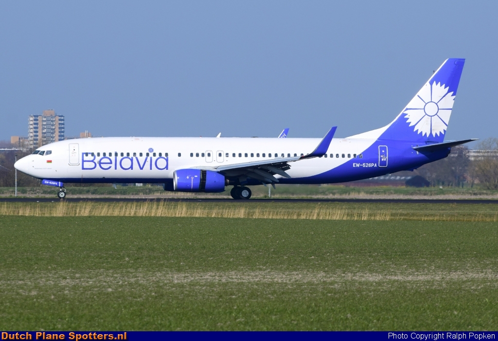 EW-526PA Boeing 737-800 Belavia Belarusian Airlines by Ralph Popken