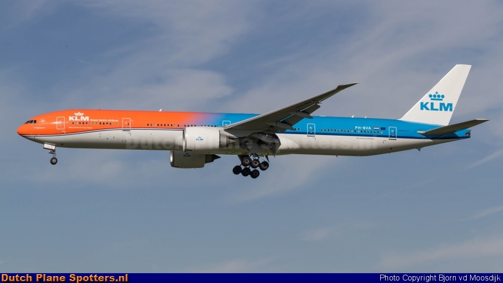 PH-BVA Boeing 777-300 KLM Royal Dutch Airlines by Bjorn vd Moosdijk