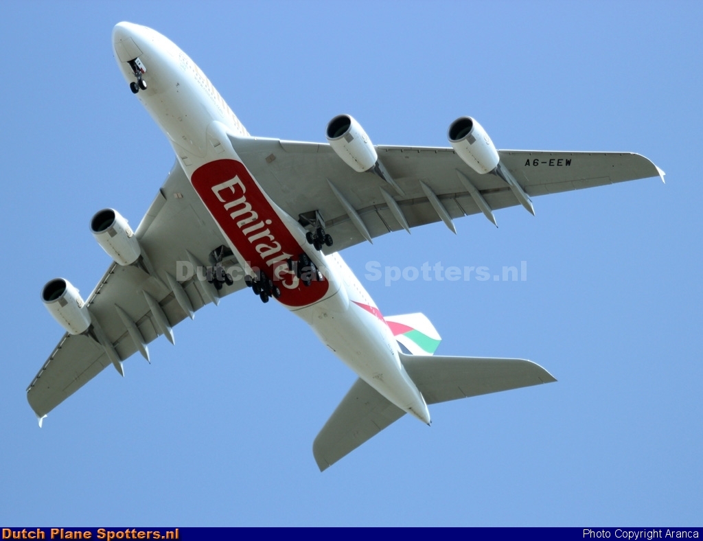 A6-EEW Airbus A380-800 Emirates by Aranca