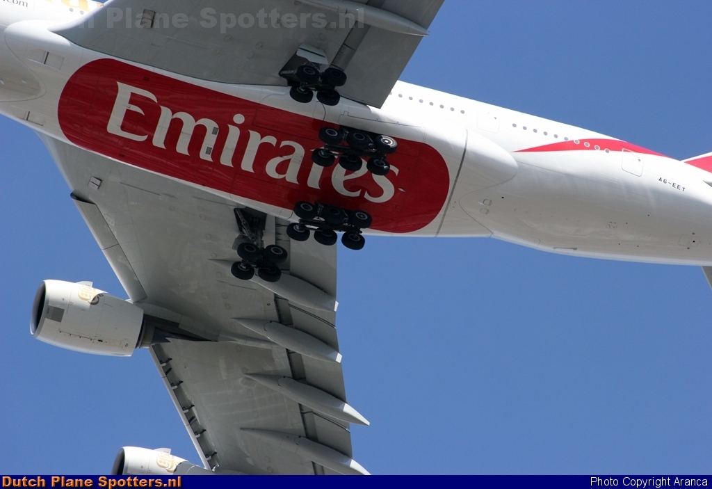 A6-EEY Airbus A380-800 Emirates by Aranca