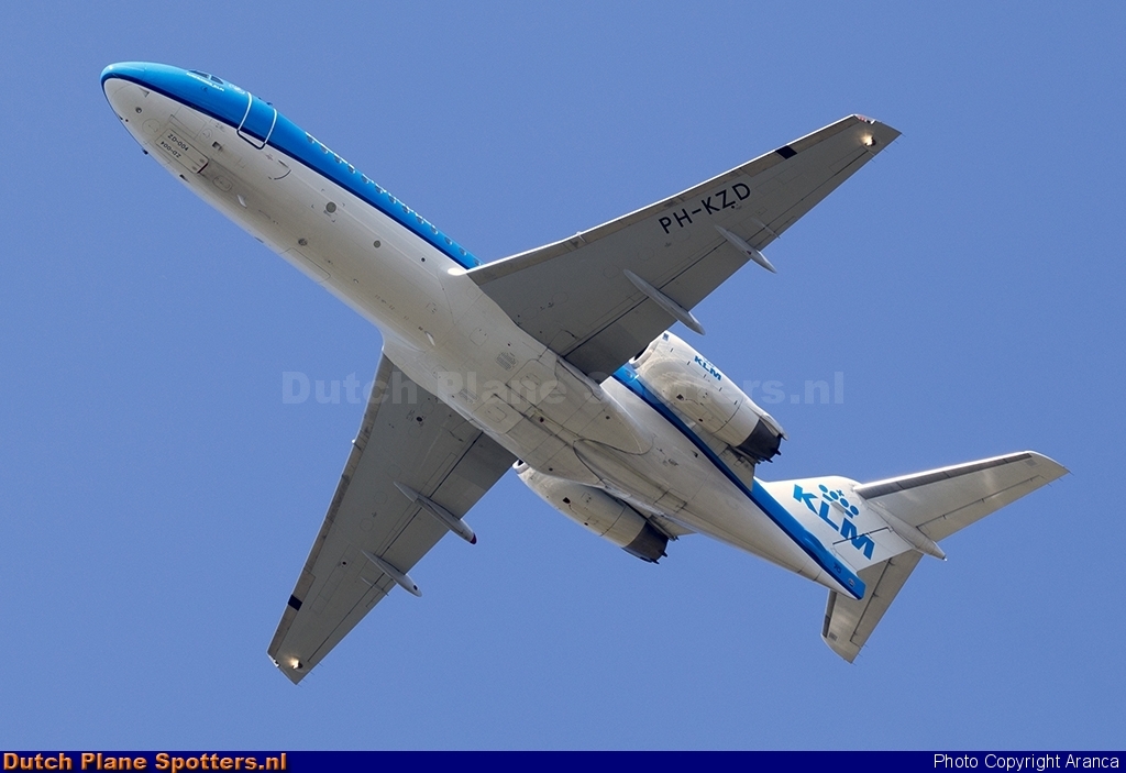PH-KZD Fokker 70 KLM Cityhopper by Aranca