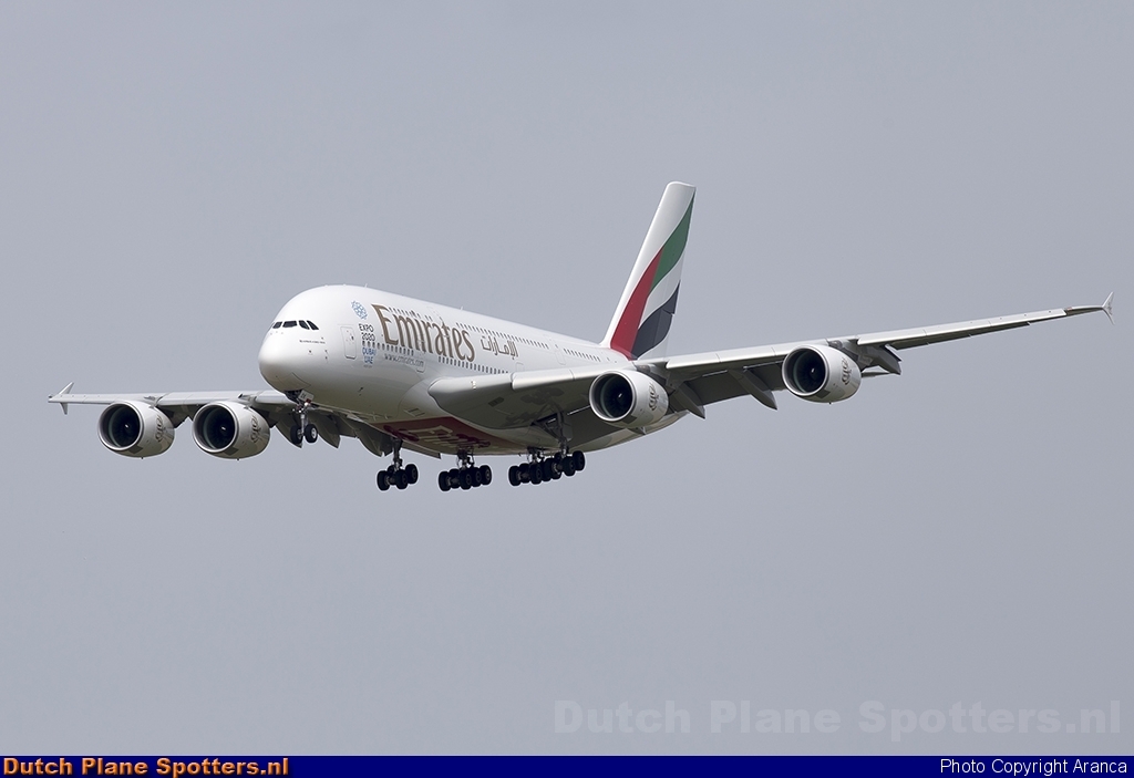 A6-EOK Airbus A380-800 Emirates by Aranca