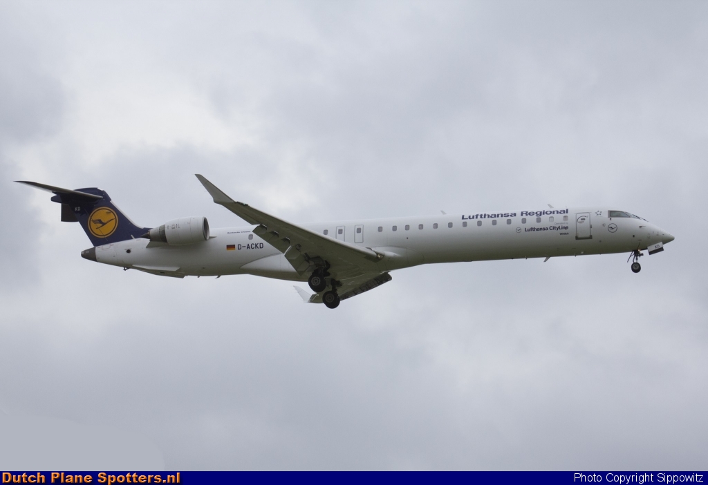 D-ACKD Bombardier Canadair CRJ900 CityLine (Lufthansa Regional) by Sippowitz