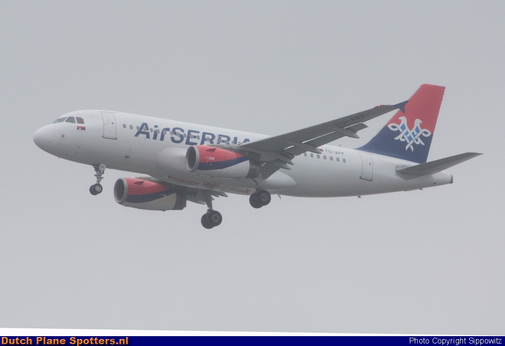 YU-APF Airbus A319 Air Serbia by Sippowitz