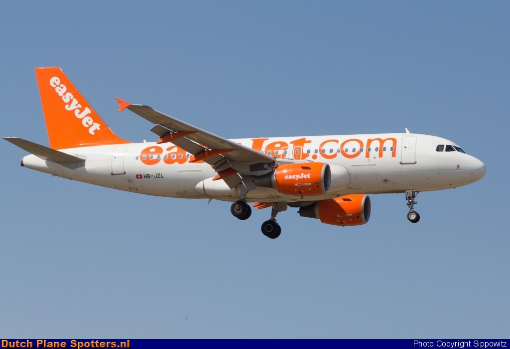 HB-JZL Airbus A319 easyJet Switzerland by Sippowitz