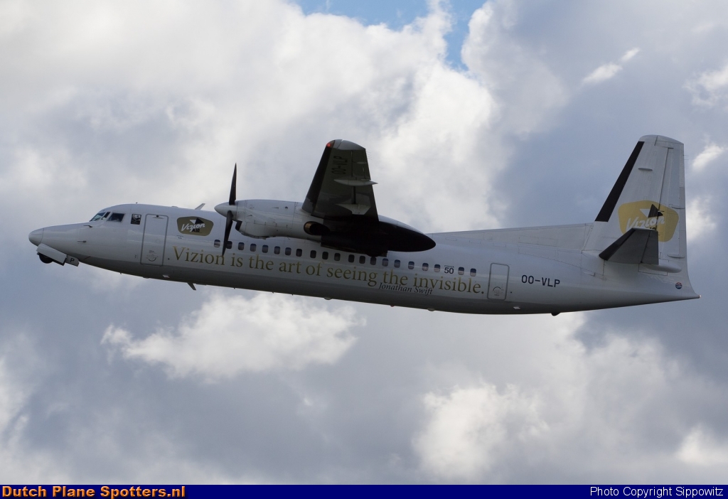 OO-VLP Fokker 50 Vizion Air by Sippowitz