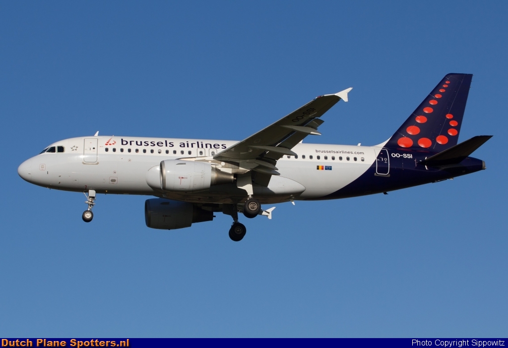 OO-SSI Airbus A319 Brussels Airlines by Sippowitz