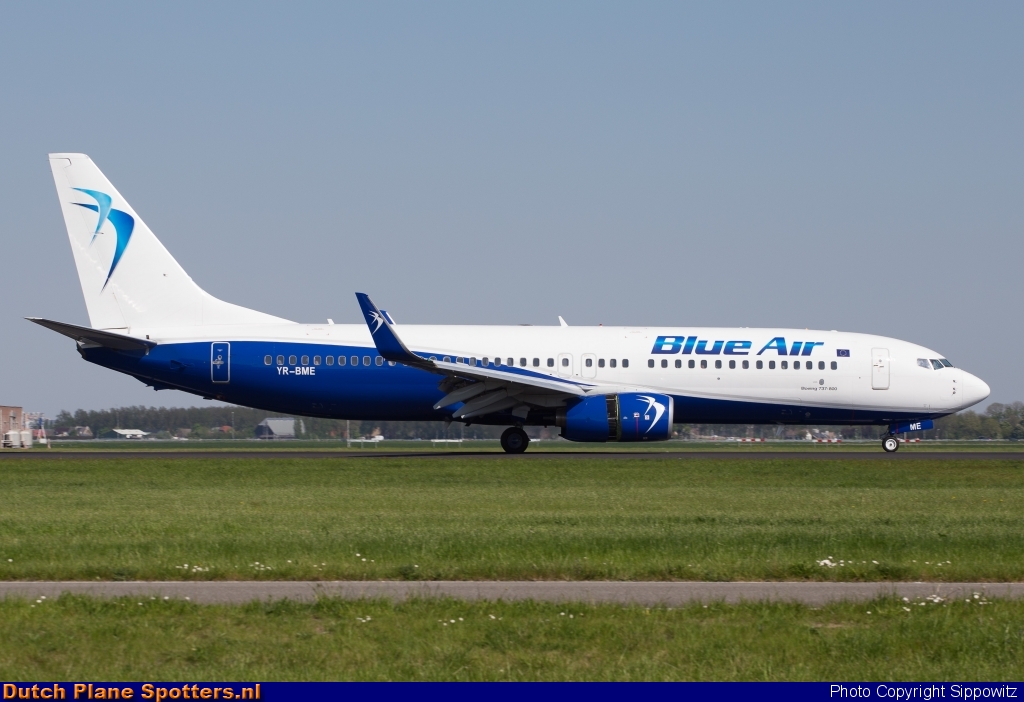 YR-BME Boeing 737-800 Blue Air by Sippowitz