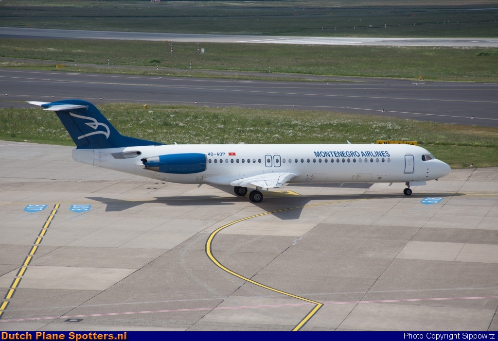 4O-AOP Fokker 100 Montenegro Airlines by Sippowitz