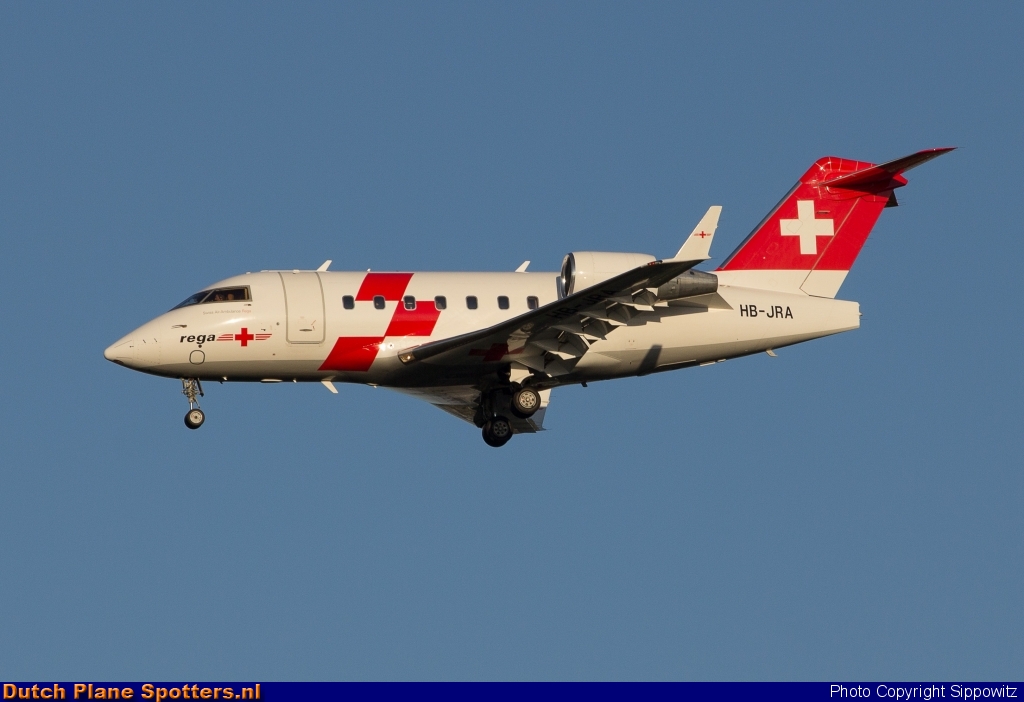 HB-JRA Bombardier Challenger 600 Rega Swiss Air Ambulance by Sippowitz