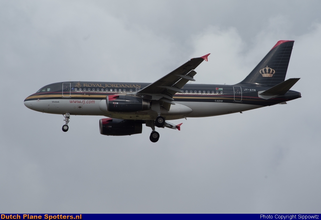 JY-AYN Airbus A319 Royal Jordanian Airlines by Sippowitz