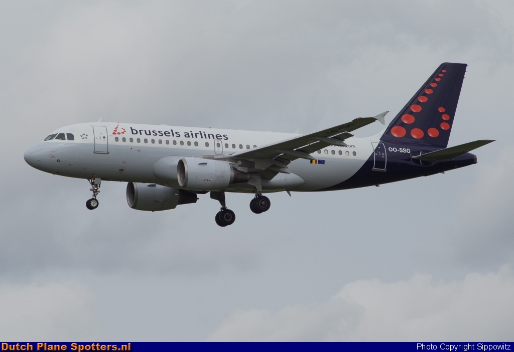 OO-SSG Airbus A319 Brussels Airlines by Sippowitz