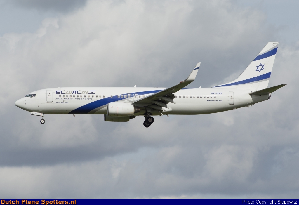 4X-EKF Boeing 737-800 El Al Israel Airlines by Sippowitz