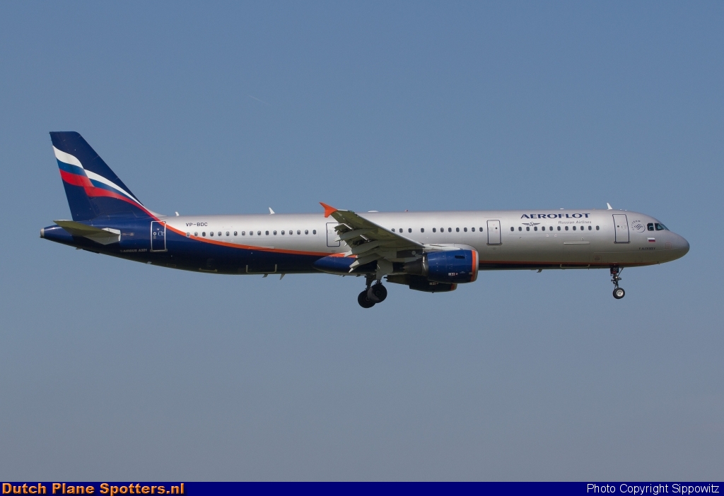 VP-BDC Airbus A321 Aeroflot - Russian Airlines by Sippowitz