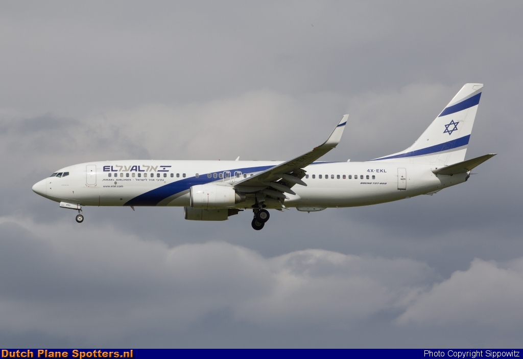 4X-EKL Boeing 737-800 El Al Israel Airlines by Sippowitz