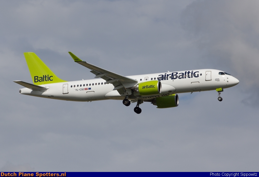 YL-CSE Airbus A220-300 Air Baltic by Sippowitz