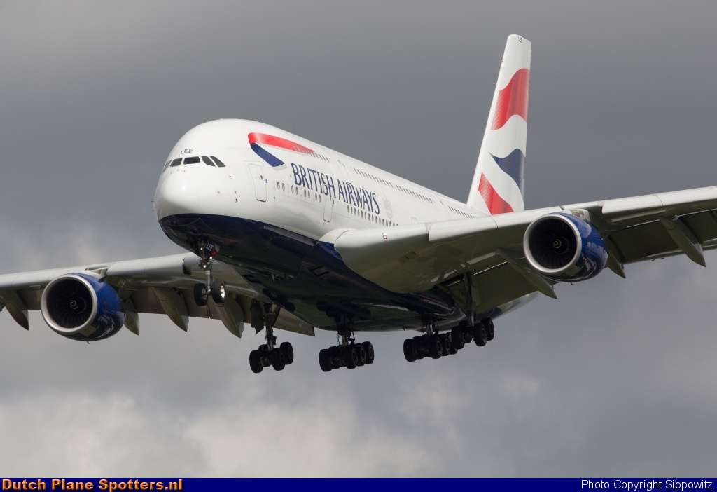 G-XLEE Airbus A380-800 British Airways by Sippowitz