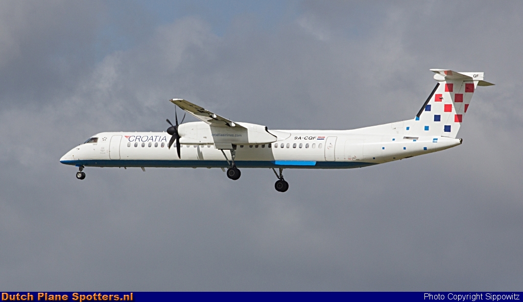 9A-CQF Bombardier Dash 8-Q400 Croatia Airlines by Sippowitz