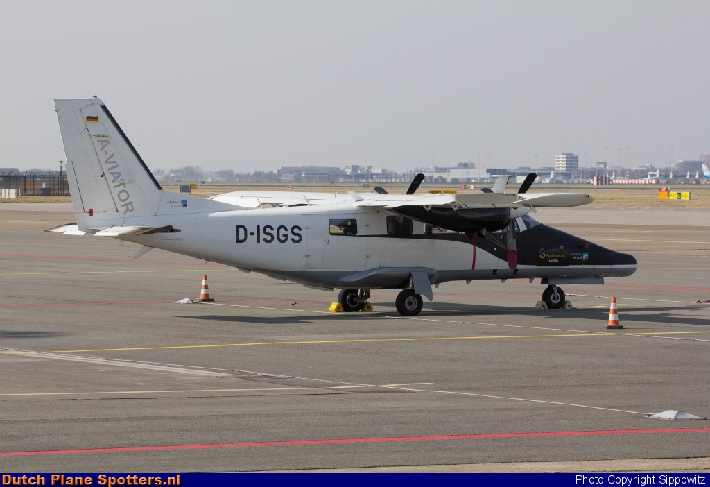 D-ISGS Partenavia AP-68TP-600 Viator SVEGE Flight Inspection by Sippowitz