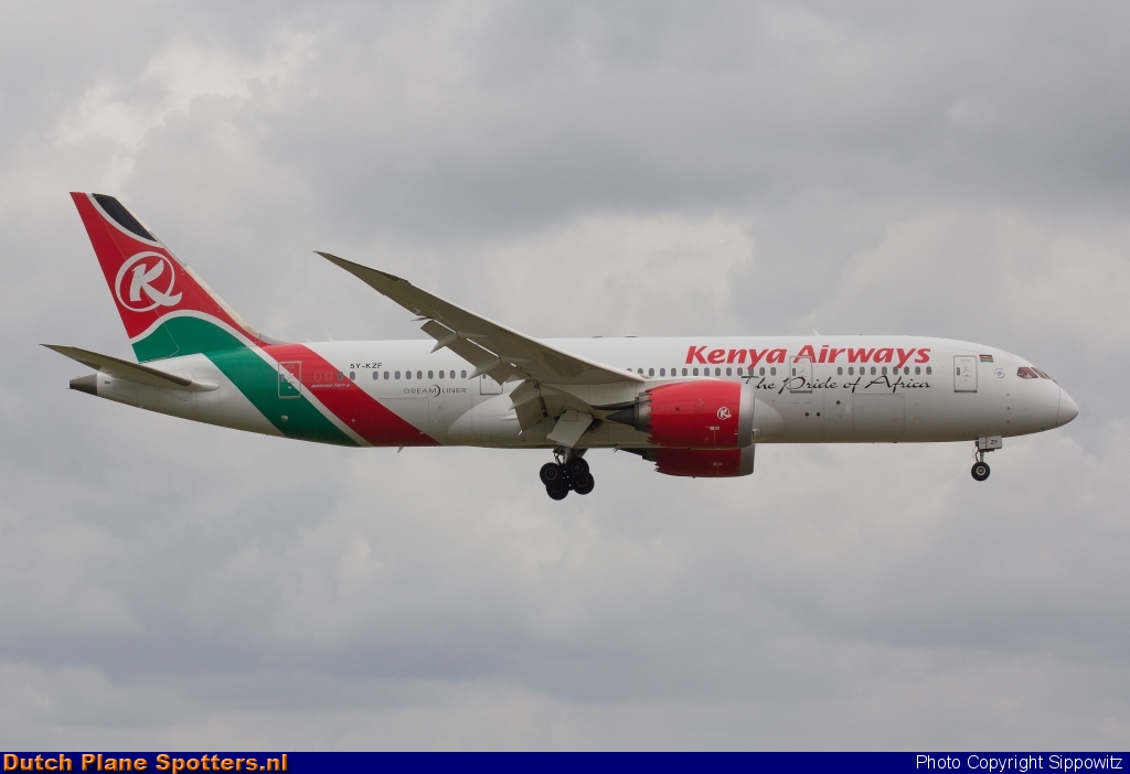 5Y-KZF Boeing 787-8 Dreamliner Kenya Airways by Sippowitz