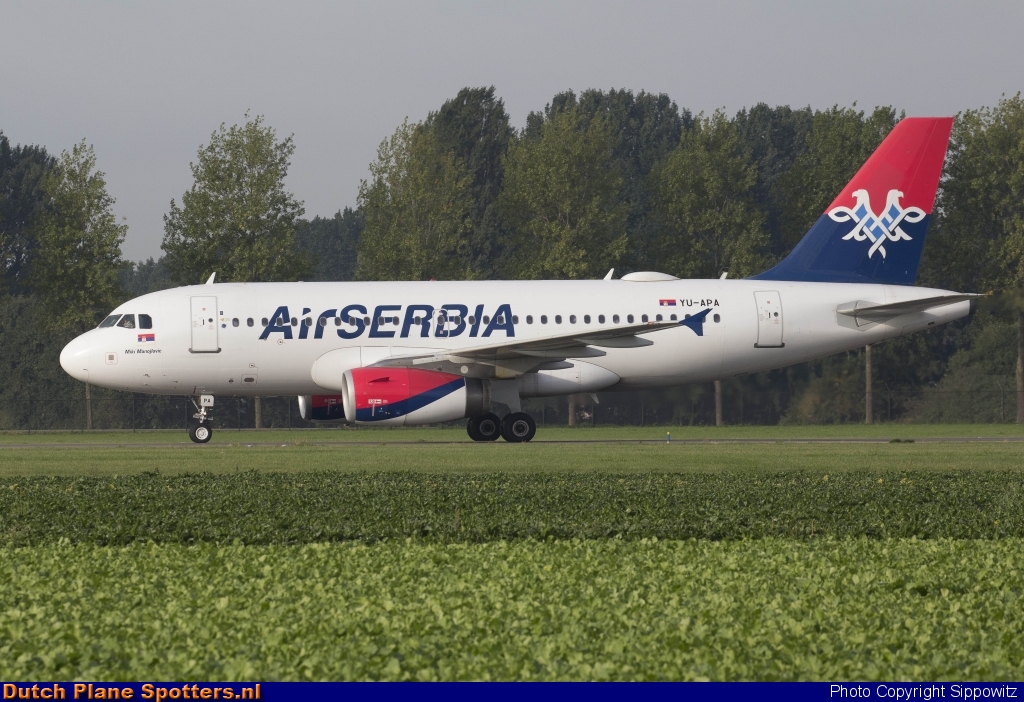 YU-APA Airbus A319 Air Serbia by Sippowitz