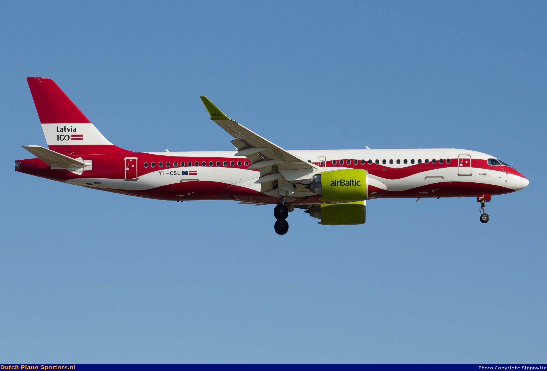 YL-CSL Airbus A220-300 Air Baltic by Sippowitz