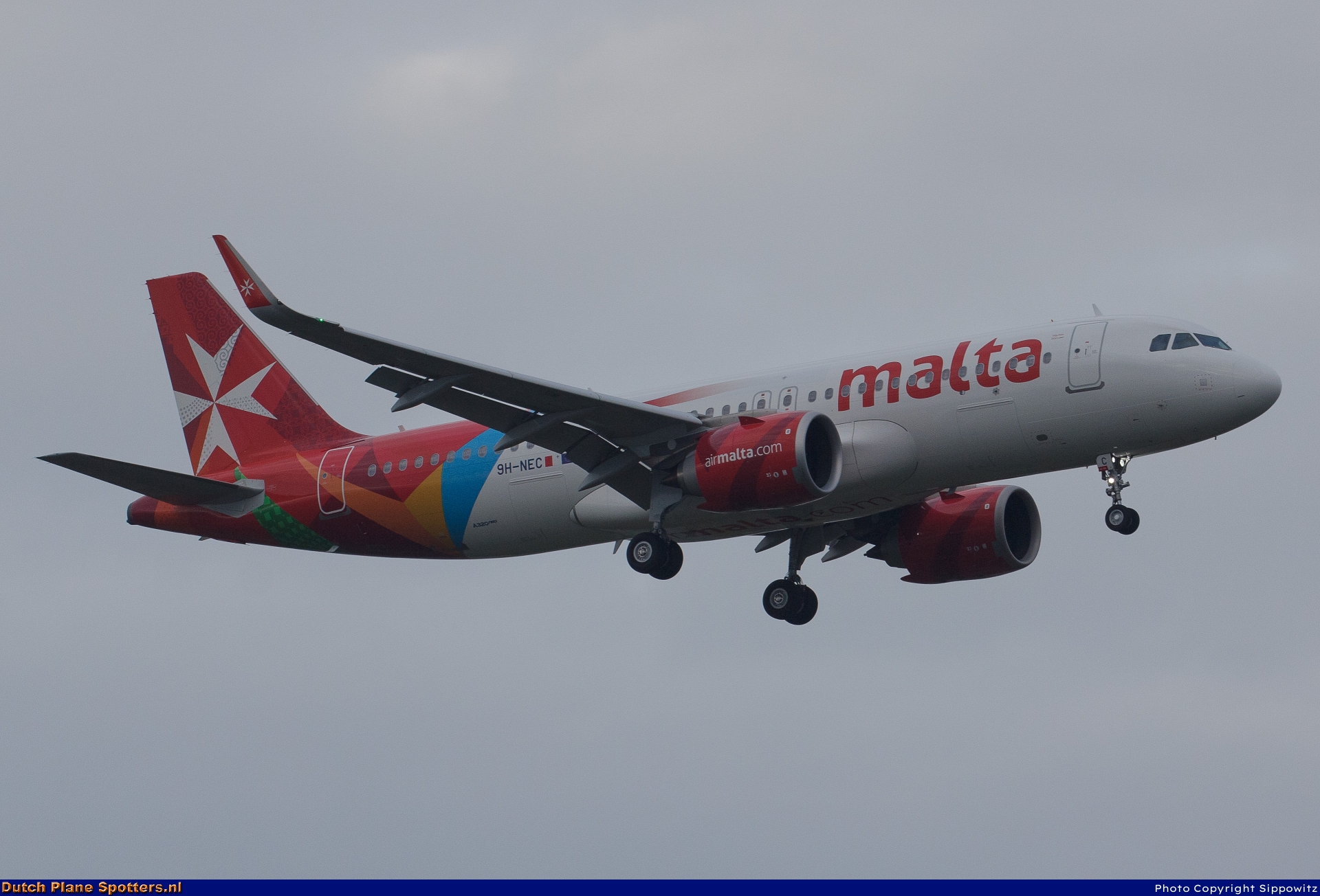 9H-NEC Airbus A320neo Air Malta by Sippowitz
