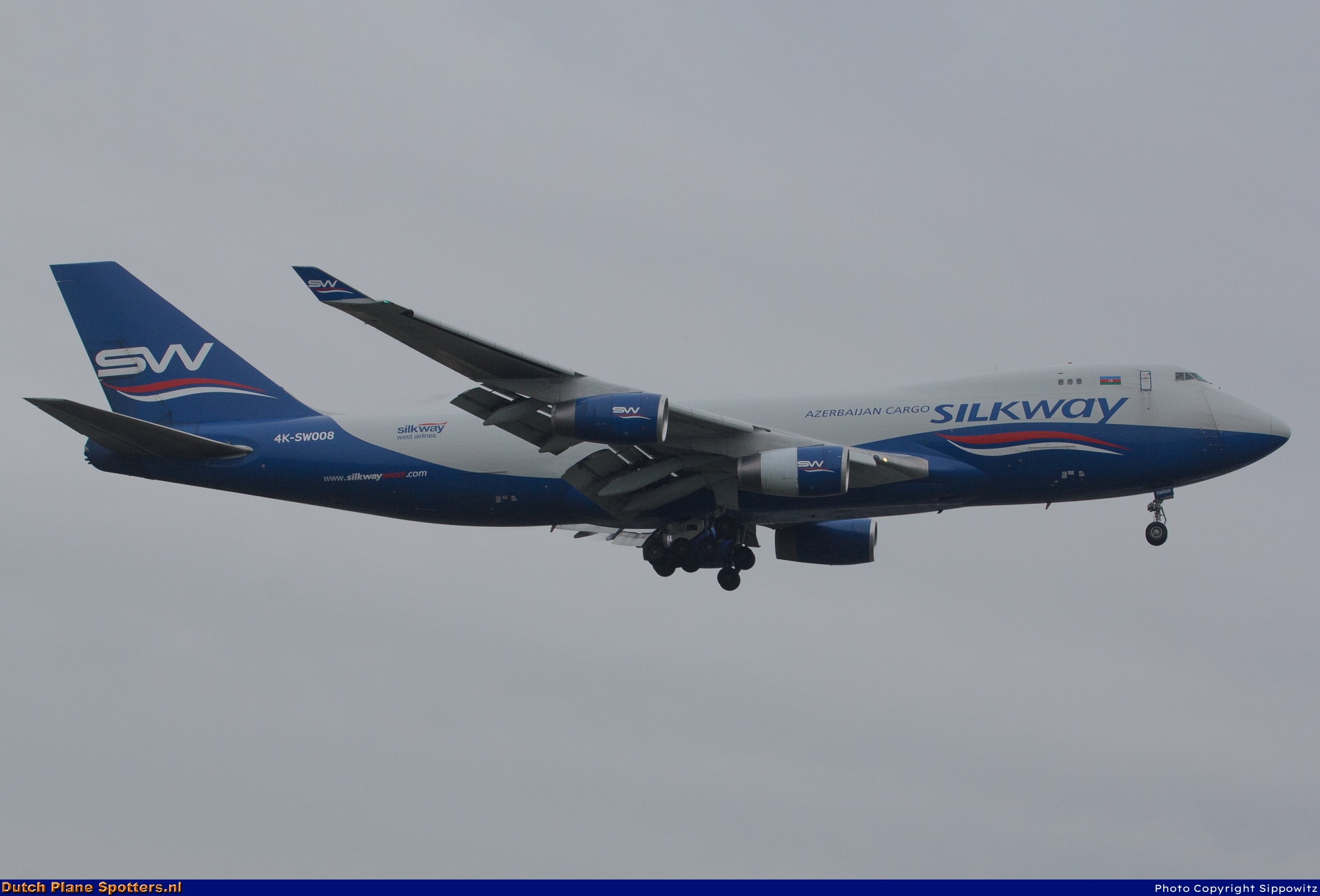4K-SW008 Boeing 747-400 Silk Way Airlines by Sippowitz