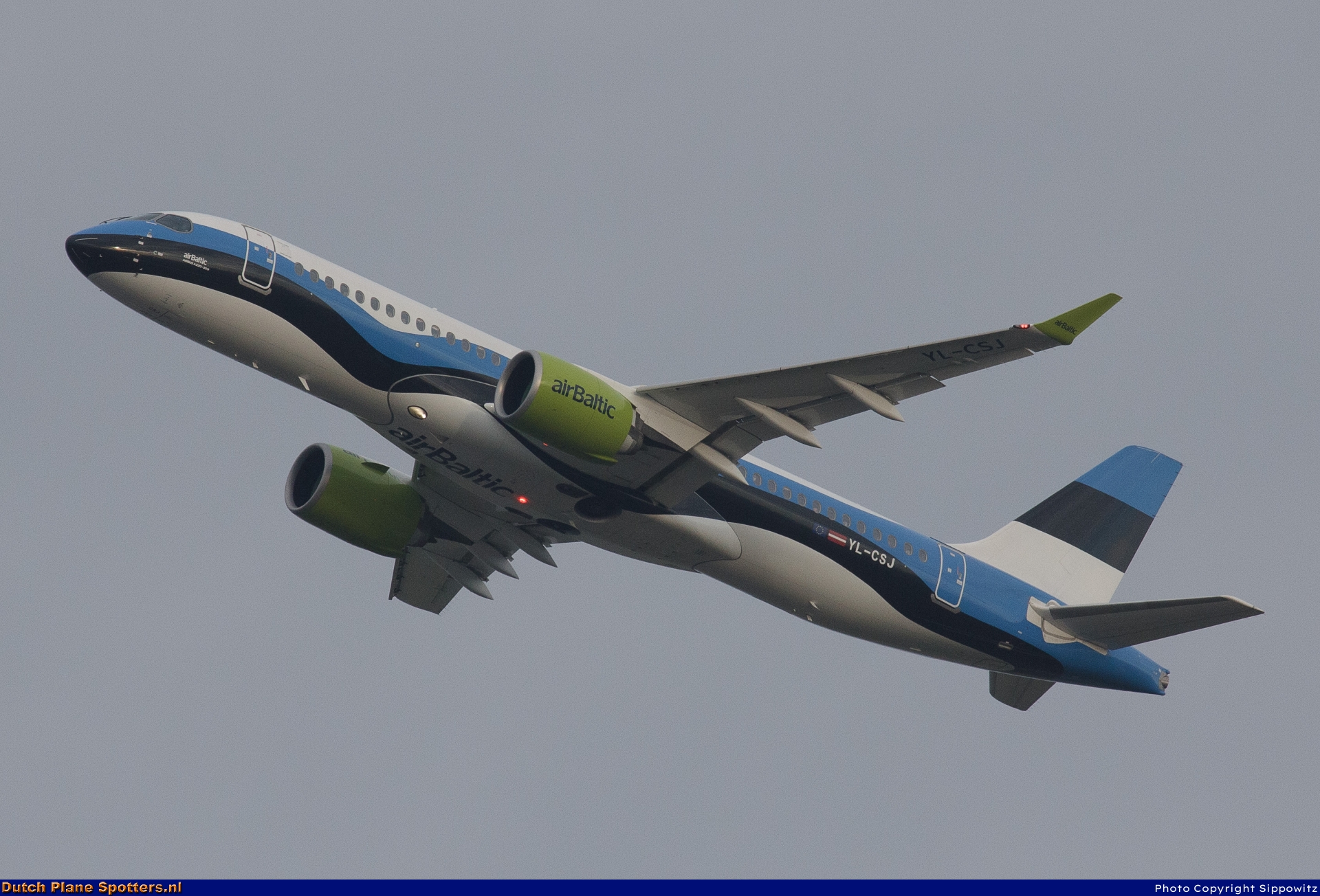 YL-CSJ Airbus A220-300 Air Baltic by Sippowitz