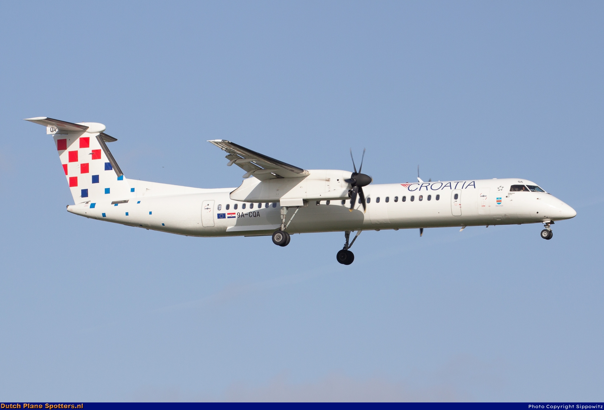 9A-CQA Bombardier Dash 8-Q400 Croatia Airlines by Sippowitz