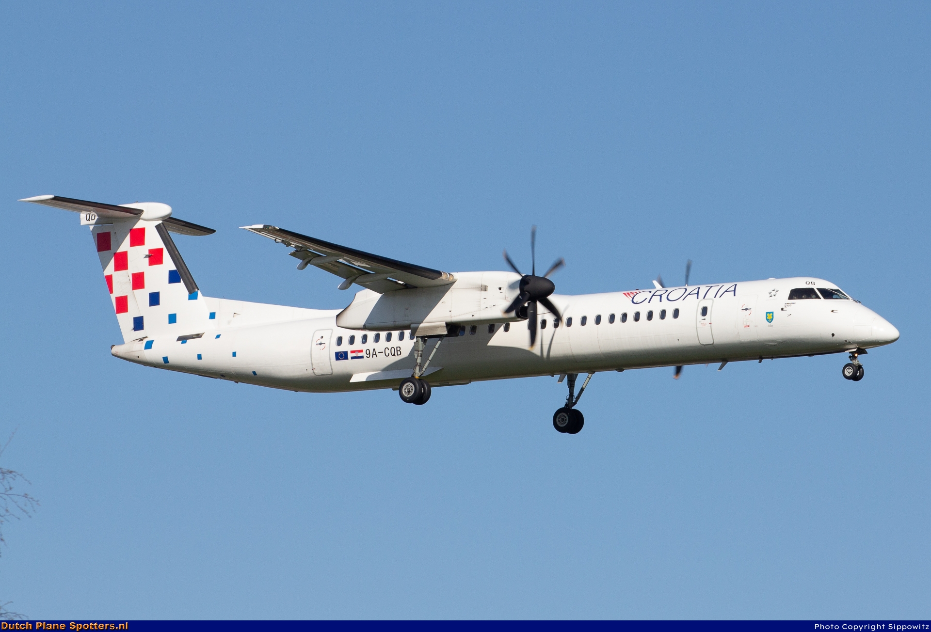 9A-CQB Bombardier Dash 8-Q400 Croatia Airlines by Sippowitz
