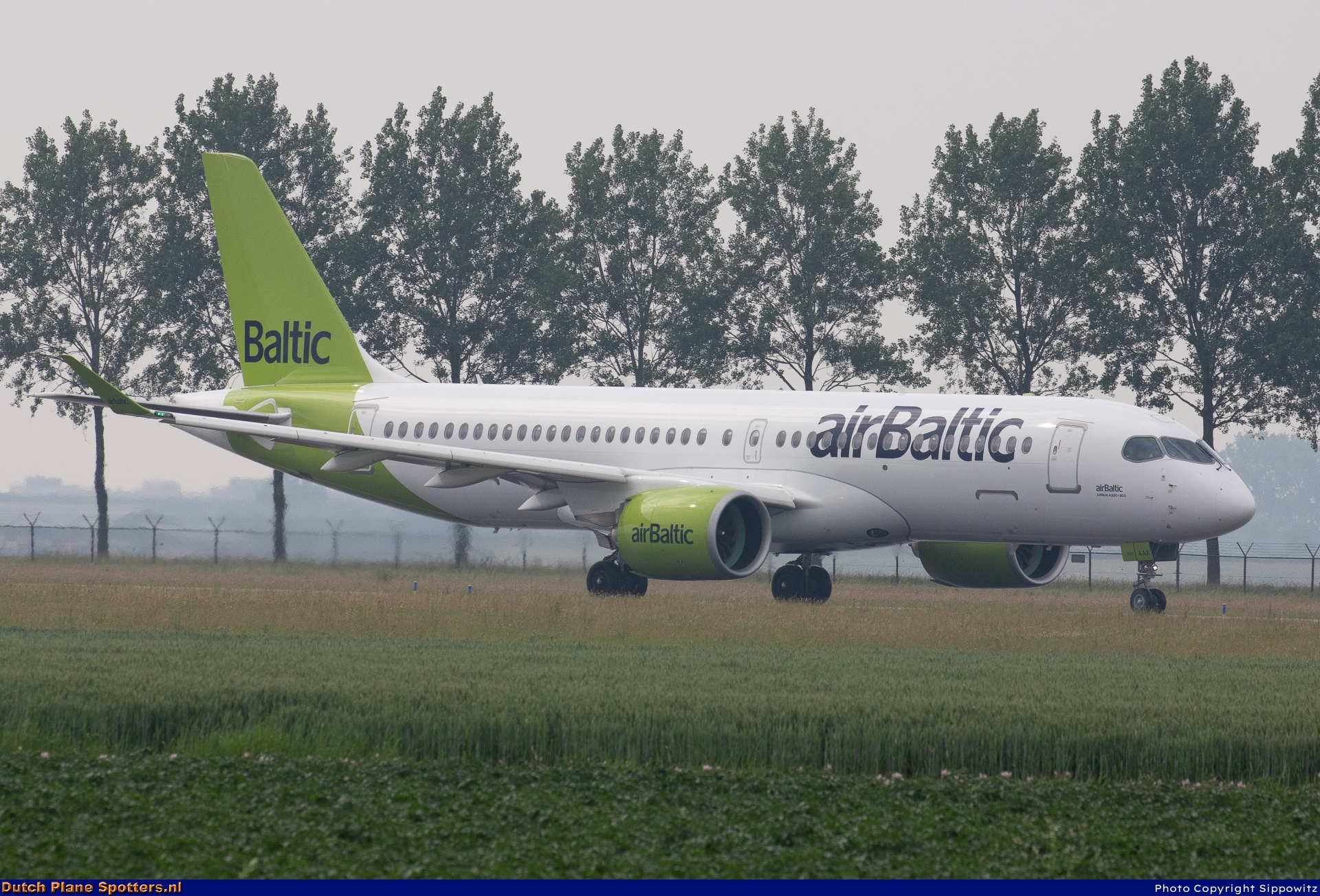 YL-AAX Airbus A220-300 Air Baltic by Sippowitz