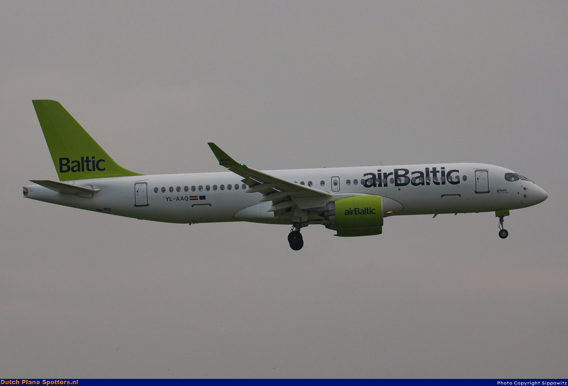 YL-AAQ Airbus A220-300 Air Baltic by Sippowitz