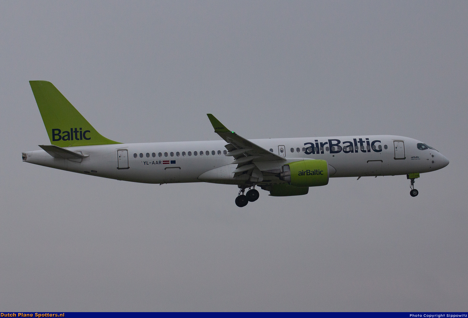 YL-AAR Airbus A220-300 Air Baltic by Sippowitz