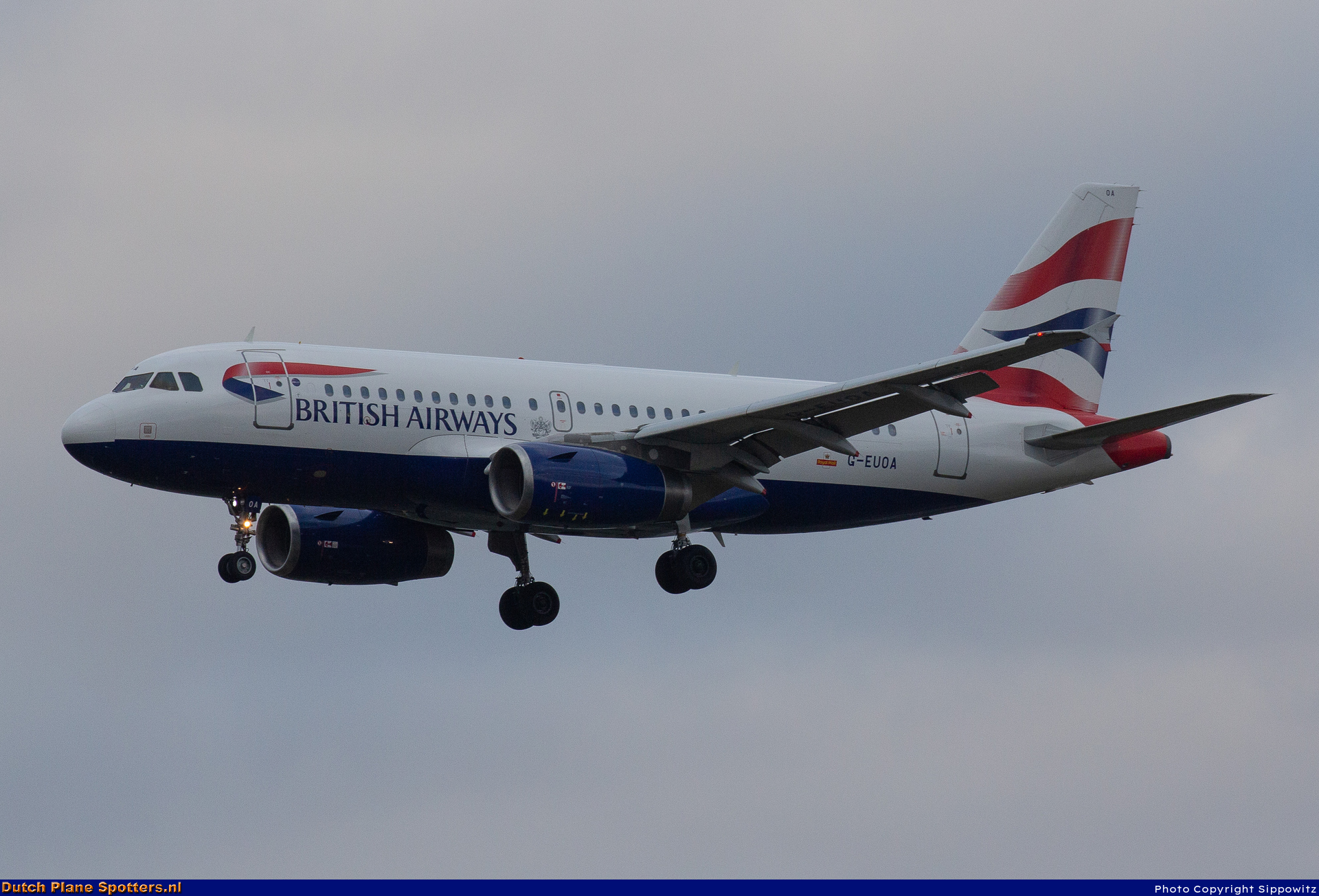 G-EUOA Airbus A319 British Airways by Sippowitz