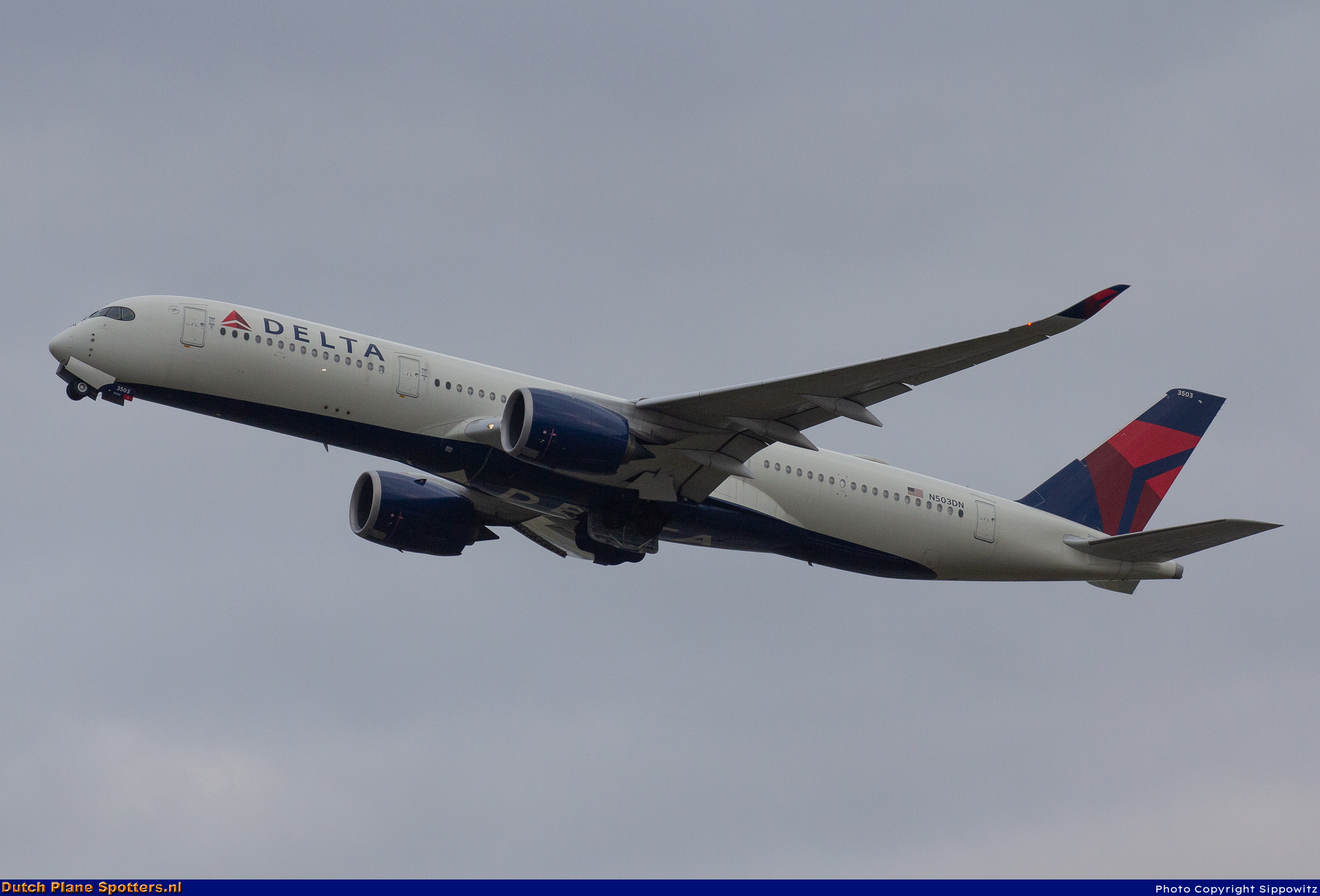 N503DN Airbus A350-900 Delta Airlines by Sippowitz