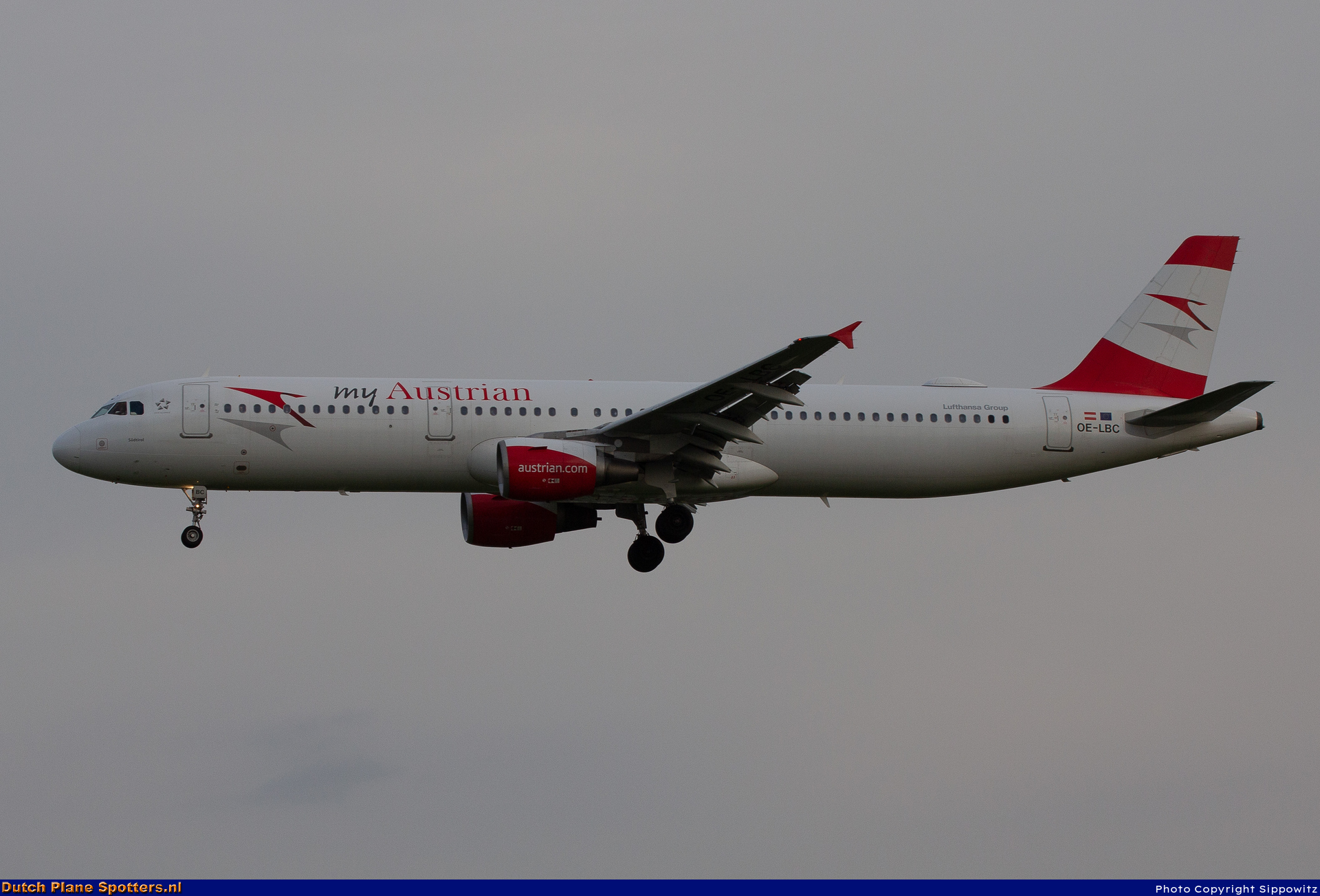 OE-LBC Airbus A321 Austrian Airlines by Sippowitz