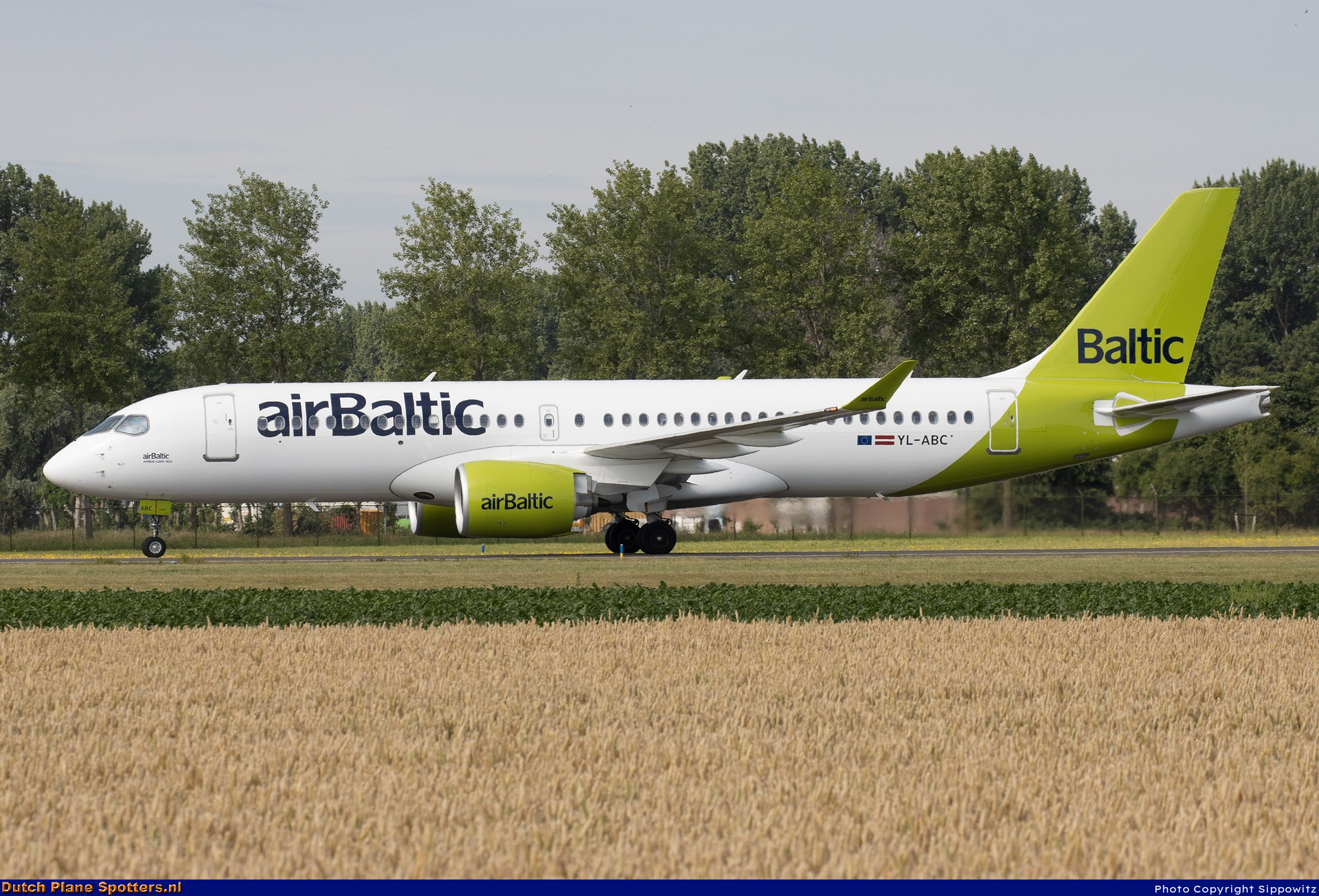 YL-ABC Airbus A220-300 Air Baltic by Sippowitz