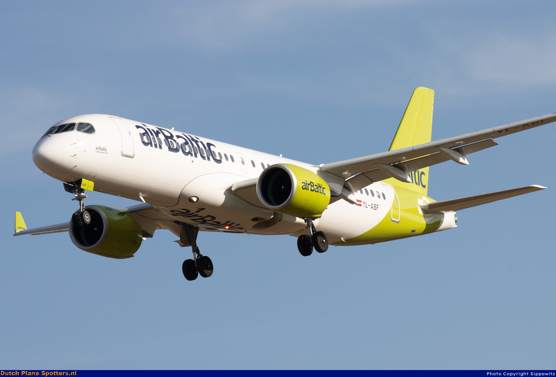 YL-ABF Airbus A220-300 Air Baltic by Sippowitz