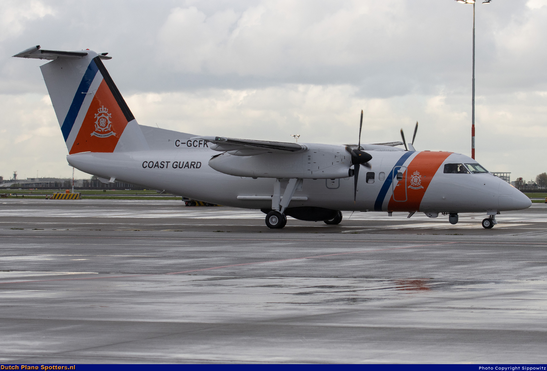 C-GCFK Bombardier Dash 8-100 MIL - Dutch Coast Guard by Sippowitz