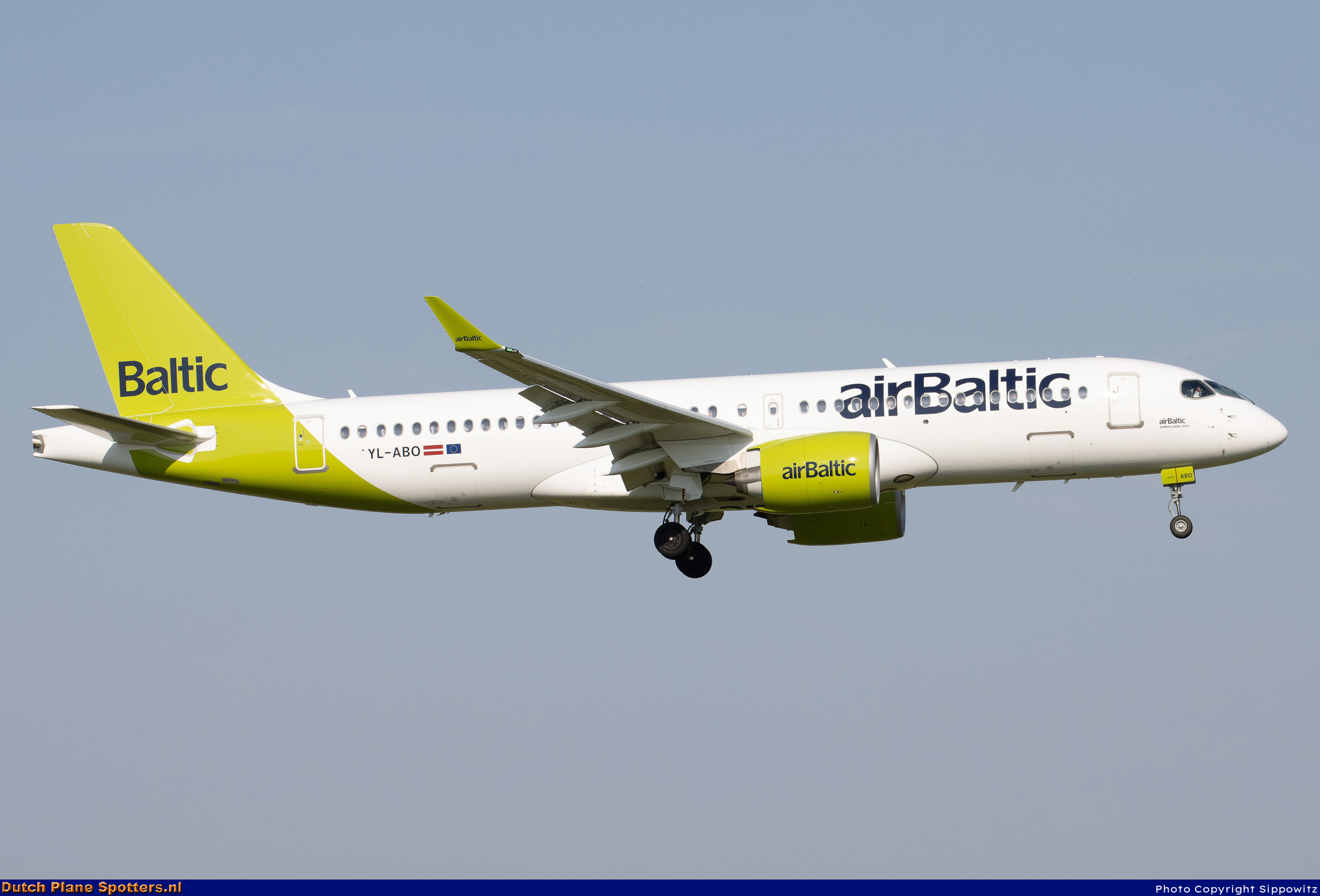 YL-ABO Airbus A220-300 Air Baltic by Sippowitz