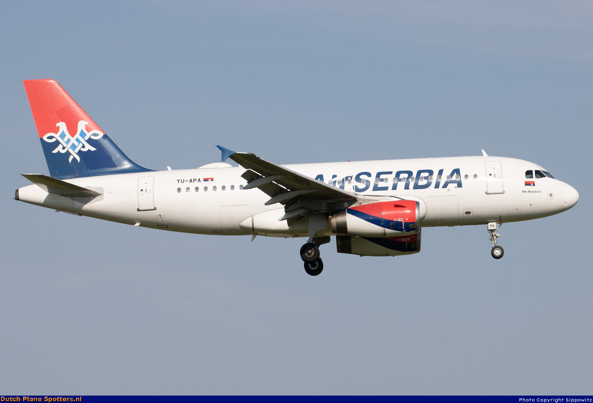 YU-APA Airbus A319 Air Serbia by Sippowitz