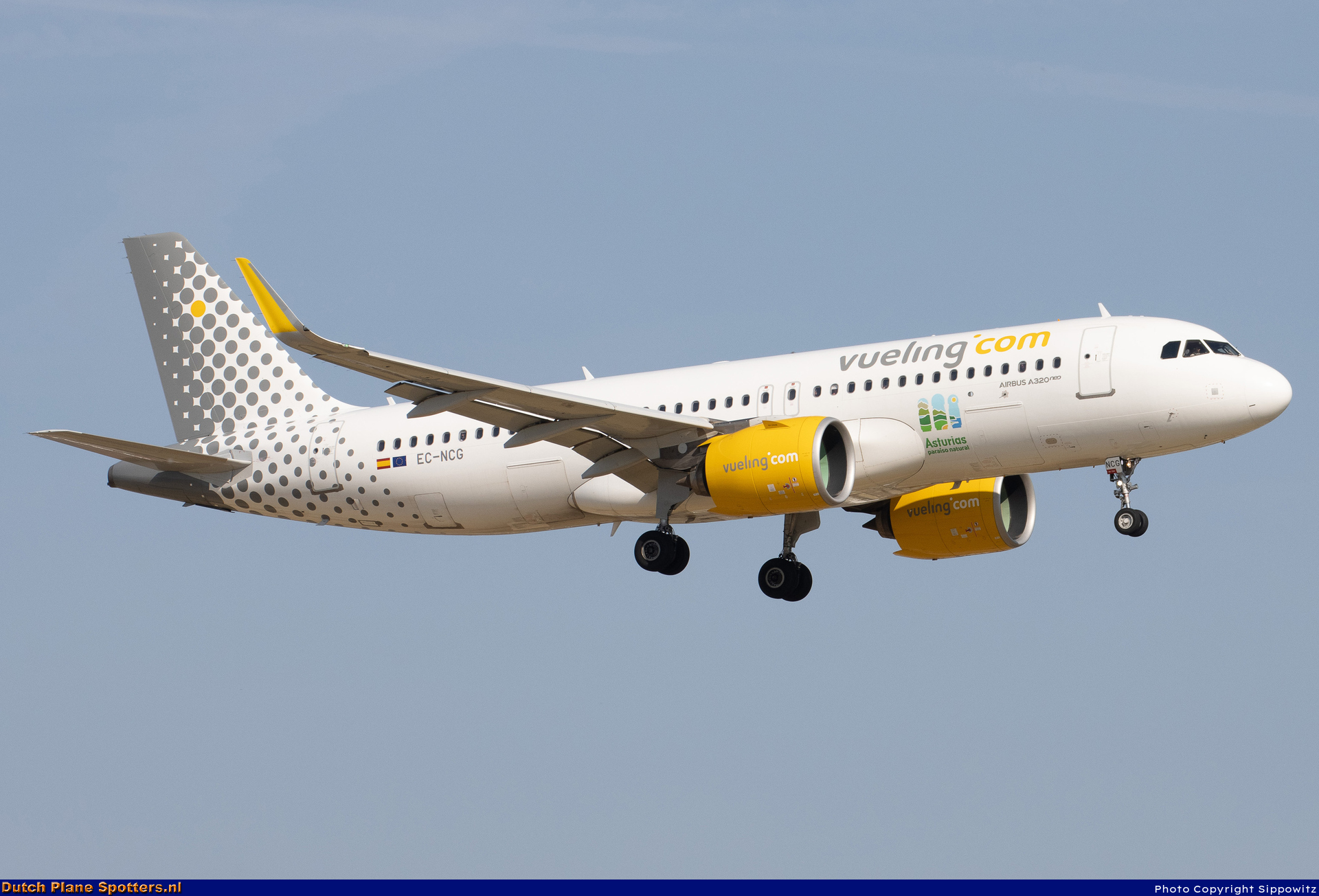 EC-NCG Airbus A320neo Vueling.com by Sippowitz