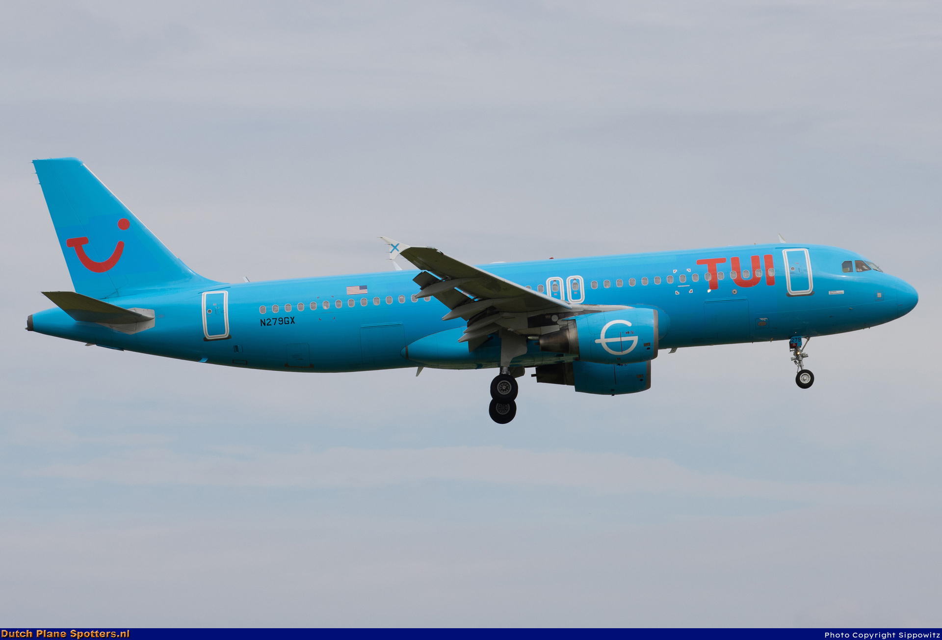 N279GX Airbus A320 GlobalX Airlines (TUI Airlines Netherlands) by Sippowitz